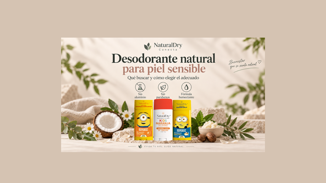 Desodorante natural para piel sensible: qué buscar y cómo elegir el adecuado