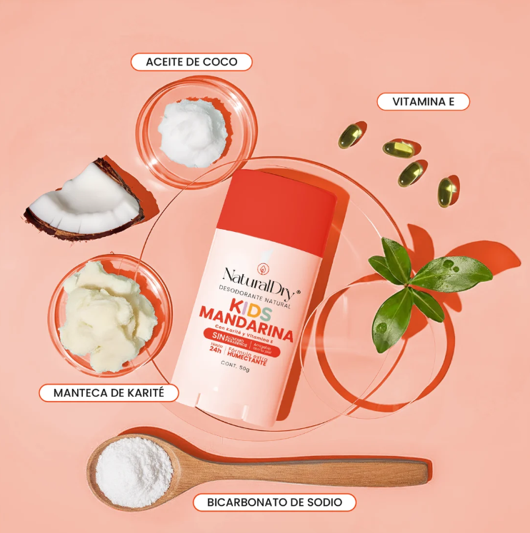 Desodorante Natural Kids Mandarina – NaturalDry