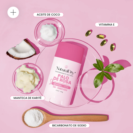 Desodorante Natural Palo de Rosa – NaturalDry
