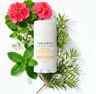 Desodorante Natural Teens Geranio Menta – NaturalDry
