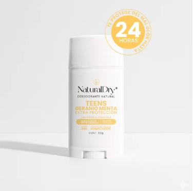Desodorante Natural Teens Geranio Menta – NaturalDry