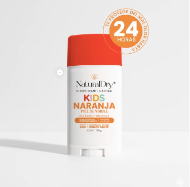 Desodorante Natural Kids Naranja Piel Sensible – NaturalDry