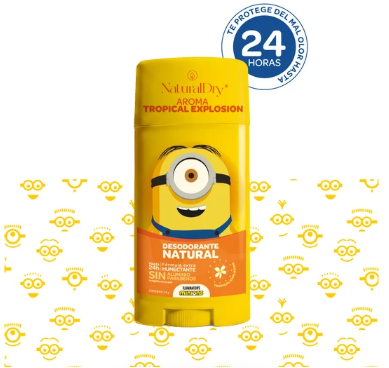 Desodorante Natural Kids Minions Tropical Explosion Piel Sensible – NaturalDry