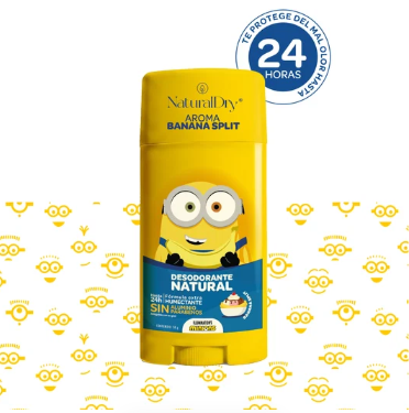 Desodorante Natural Kids Minions Banana Split Piel Sensible – NaturalDry