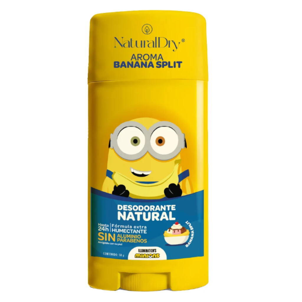 Desodorante Natural Kids Minions Banana Split Piel Sensible – NaturalDry
